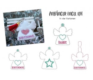 Stickdatei ITH - Schlüsselanhänger Engel Schutzengel - kostenlos für ehrenamtliche Sticker